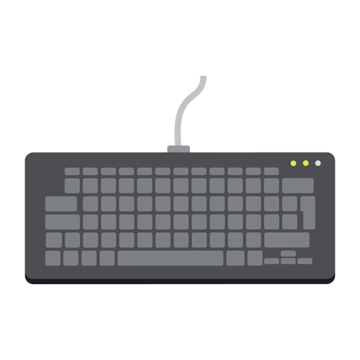 Icono de teclado plano