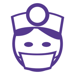 Dama doctor accidente cerebrovascular Diseño PNG