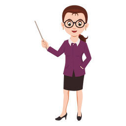 Senhora professora dos desenhos animados Desenho PNG