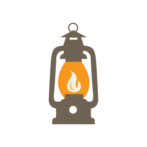 Icono de kit de camping de linterna Diseño PNG