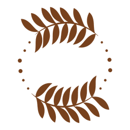 Guirnalda de decoración de hojas Diseño PNG