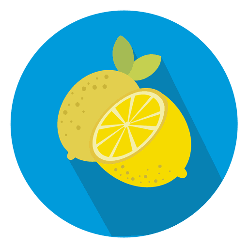 Lemon circle icon PNG Design