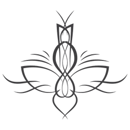 Line art ornamentado com risca de giz Desenho PNG