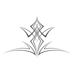 Ornamento de risca de giz Desenho PNG