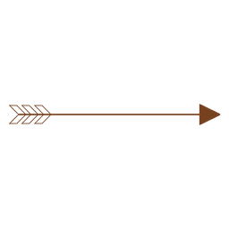 Line dirt arrow ornament PNG Design