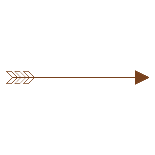 Line dirt arrow ornament PNG Design