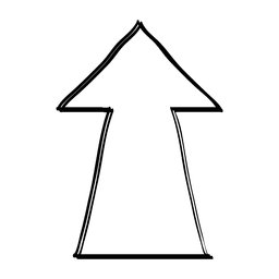 Hand drawn arrow PNG Design
