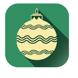 Line Print Christmass Ball PNG-Design