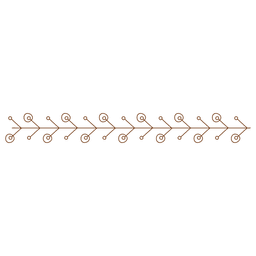 Borde abstracto de anillo de línea Diseño PNG