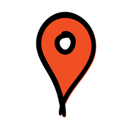 Ícone de viagem do ponteiro de localização Desenho PNG