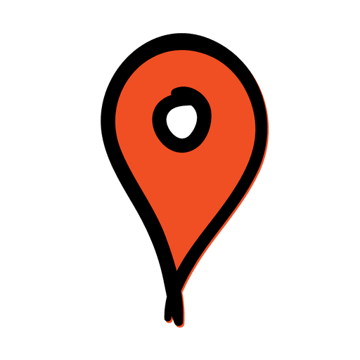 Ícone de viagem do ponteiro de localização Desenho PNG