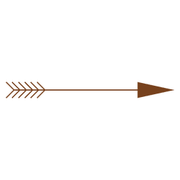 Lange Kopfpfeilverzierung PNG-Design