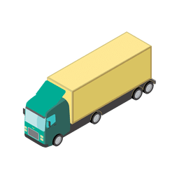 Icono de logística de transporte de camiones