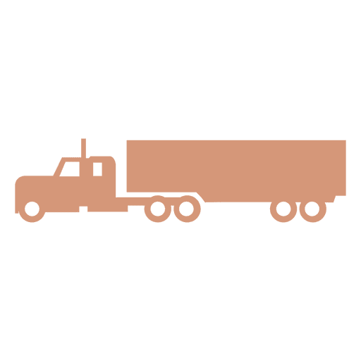 Lorry truck shipment silhouette