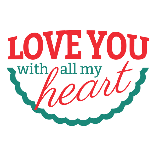 Ich liebe dich Valentine Label PNG-Design