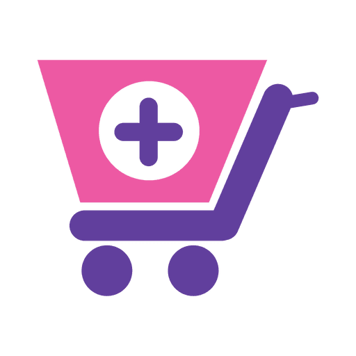 Medical cart icon PNG Design