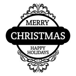 Frohe Weihnachten rundes Abzeichen PNG-Design