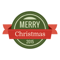 Insignia de feliz navidad redondeada Diseño PNG