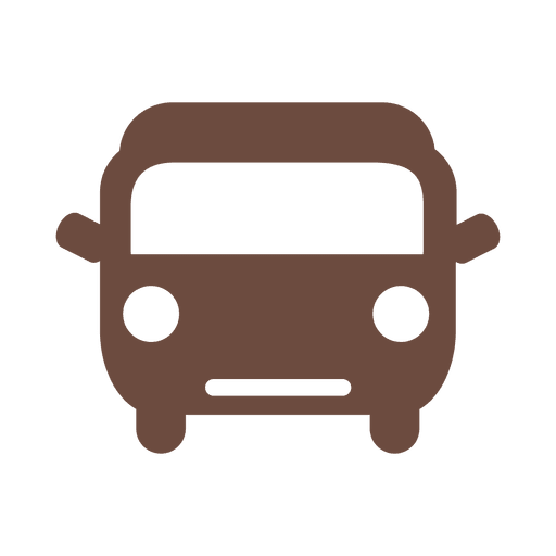 Minibus transport silhouette