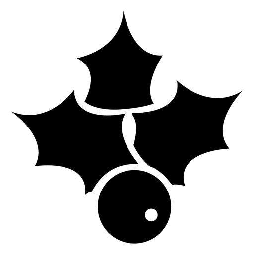 Flaches Symbol der Mistel PNG-Design