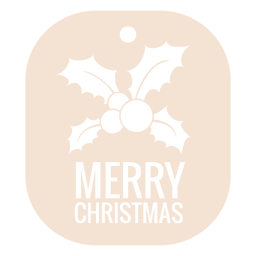 Etiqueta de visco redondo de natal Desenho PNG