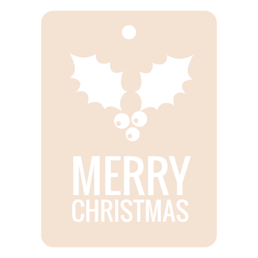 Mistel Quadrat Weihnachtsanhänger PNG-Design