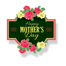 Mothers day label Mothers day label