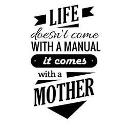 Muttertagszitat PNG-Design