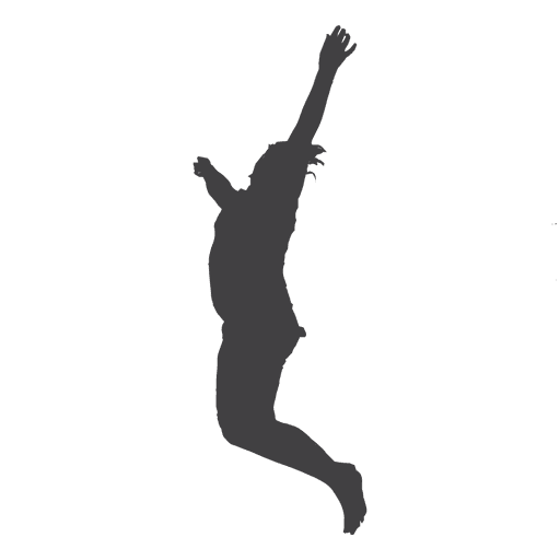 Mother jumping silhouette PNG Design