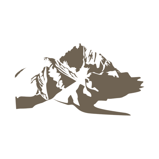 Mountain sketch silhouette - Transparent PNG & SVG vector file