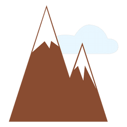 Gebirgsikone PNG-Design