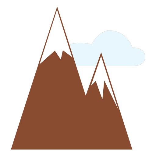 Mountains icon PNG Design