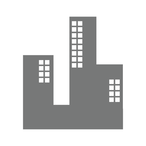 Multistoried buildings real estate icon PNG Design