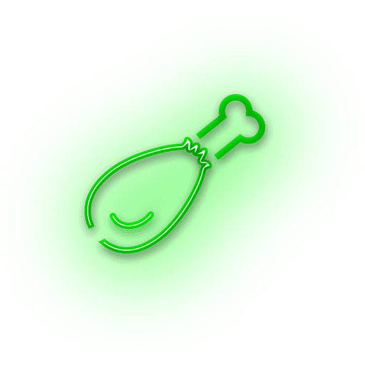 Neon green roast icon PNG Design