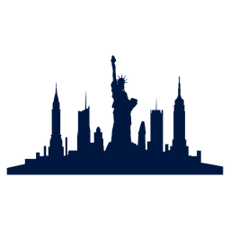Skyline von New York City PNG-Design