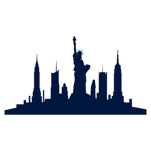 Skyline de la ciudad de nueva york Diseño PNG