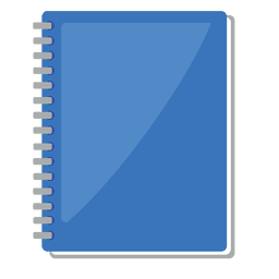 Ícone plano de caderno Desenho PNG