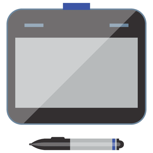 Notebook device flat icon