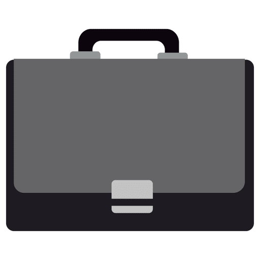 Office bag flat icon PNG Design