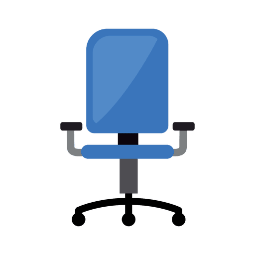 Office Chair Icon Vector PNG Design