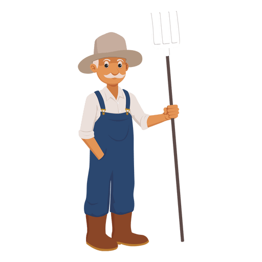 Old farmer cartoon Transparent PNG & SVG vector file