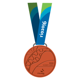 medalla olímpica de bronce Diseño PNG