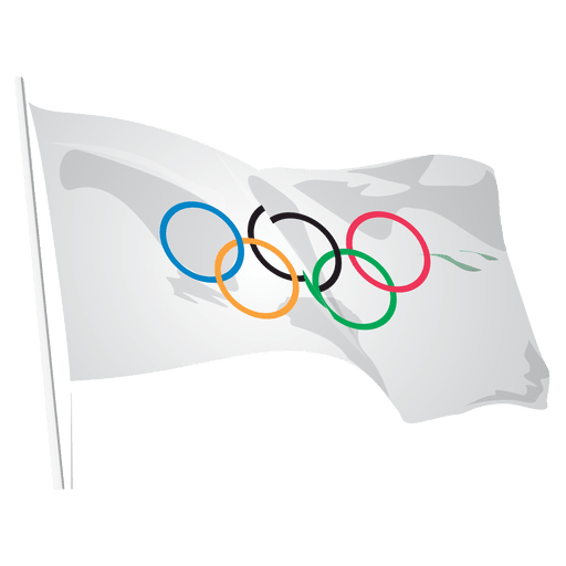 bandeira do logotipo olímpico Desenho PNG