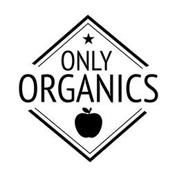 Nur Bio-Label PNG-Design