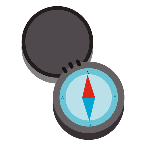 Open compass travel icon PNG Design