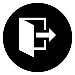 Öffnen Sie das Symbol für die runde Service-Silhouette PNG-Design