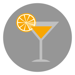 Icono de vaso de bebida naranja Diseño PNG