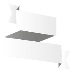 Origami paper folded banner PNG Design