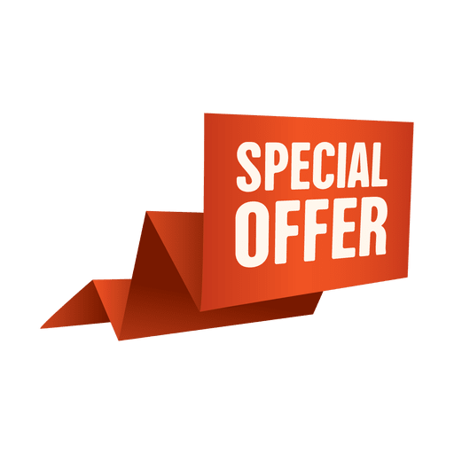 Origami special offer sale banner
