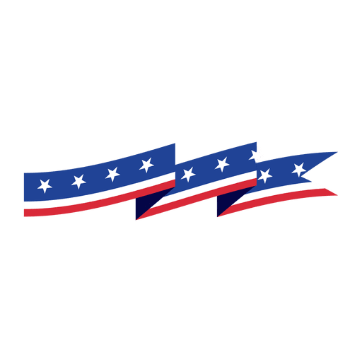 Origami usa flag ribbon - Transparent PNG & SVG vector file